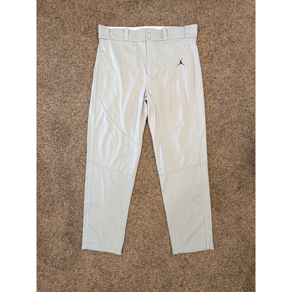 Air Jordan RE2PECT Derek Jeter Baseball Pants Mens XL Gray Dri-Fit NWOT